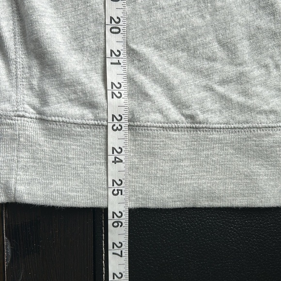 FAHERTY Sunwashed Slub Hoodie Shirt Light Grey Heather Mens Knit Top Sz L - Picture 13 of 15